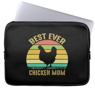 Housse Pour Ordinateur Portable Chicken Art Meilleur jamais Chicken Maman