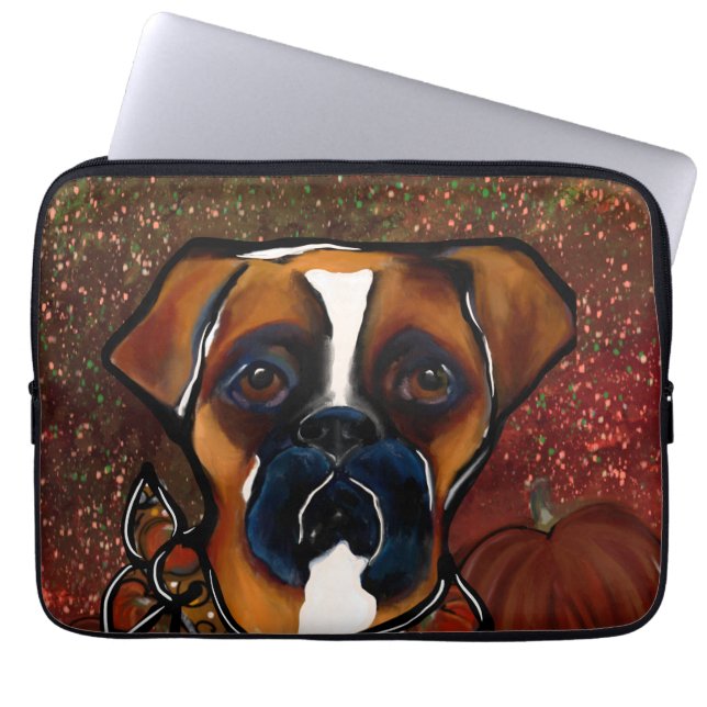 Housse Pour Ordinateur Portable Chien Boxer (Devant)