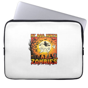 Housse Pour Ordinateur Portable Chien Chasse Les Zombies Halloween Fantômes Sorciè