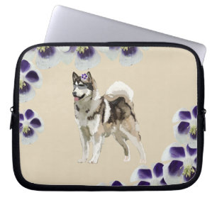 Housse Pour Ordinateur Portable Chien, Chien Husky Manchon pour ordinateur portabl