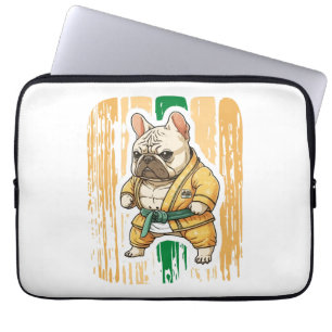 Housse Pour Ordinateur Portable Chien connaît Karate