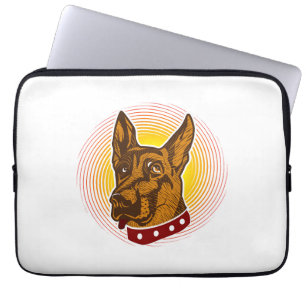 Housse Pour Ordinateur Portable Chien de garde Berger belge Malinois