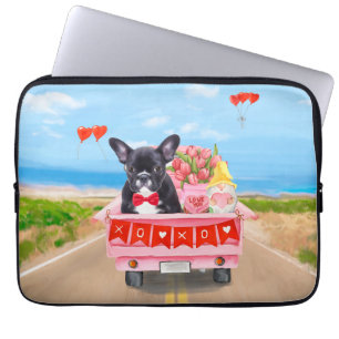 Housse Pour Ordinateur Portable Chien de la Saint-Valentin