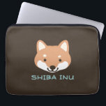 Housse Pour Ordinateur Portable Chien de Shiba Inu avec texte personnalisé<br><div class="desc"></div>