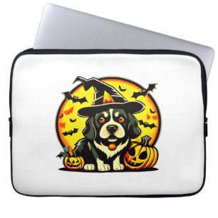 Housse Pour Ordinateur Portable Chien d'Halloween Lowchen
