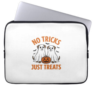 Housse Pour Ordinateur Portable Chien Fantôme Drôle Halloween Pas de Farces Juste 