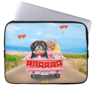Housse Pour Ordinateur Portable Chien Havanais Saint Valentin Camion