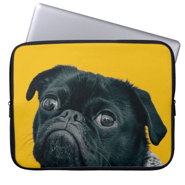 Housse Pour Ordinateur Portable chien jaune (Devant)