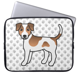 Housse Pour Ordinateur Portable Chien mignon Brown Et Blanc Danois-Suédois