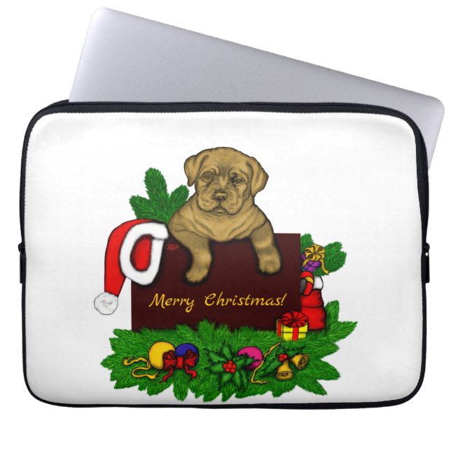 Housse Pour Ordinateur Portable Chiffre XMas (Devant)
