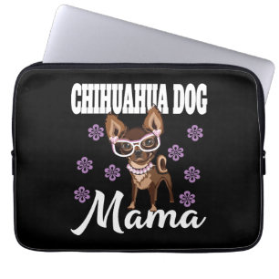 Housse Pour Ordinateur Portable Chihuahua Chien Maman Femme