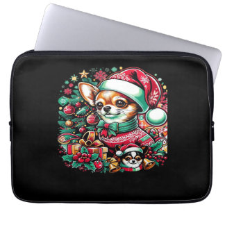 Housse Pour Ordinateur Portable Chihuahua Christmas Cheer! Classic T-Shirt