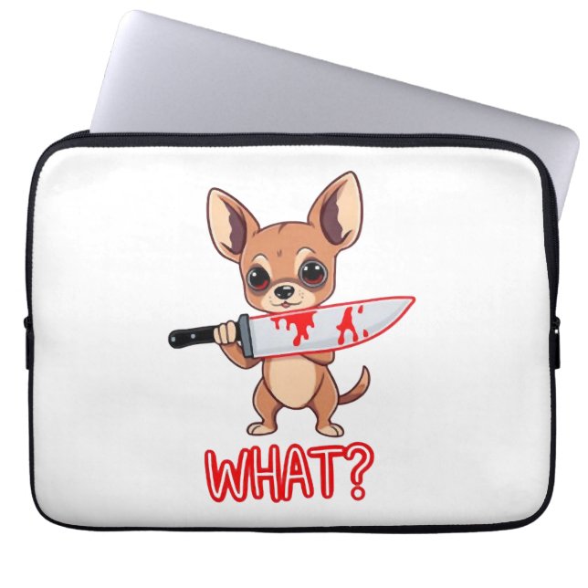 Housse Pour Ordinateur Portable Chihuahua Douce Petit Chien (Devant)