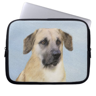 Housse Pour Ordinateur Portable Chinook (Oreilles Laissées) Peinture - Art Chien o