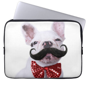 Housse Pour Ordinateur Portable Chiot de chien de Taureau de Français avec la
