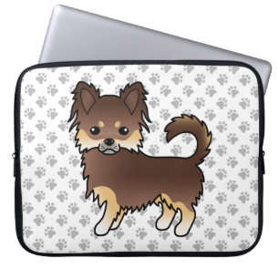 Housse Pour Ordinateur Portable Chocolat Et Chocolat Long Tan Chihuahua Chien & Pa