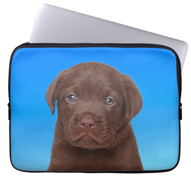 Housse Pour Ordinateur Portable Chocolat Labrador (Devant)