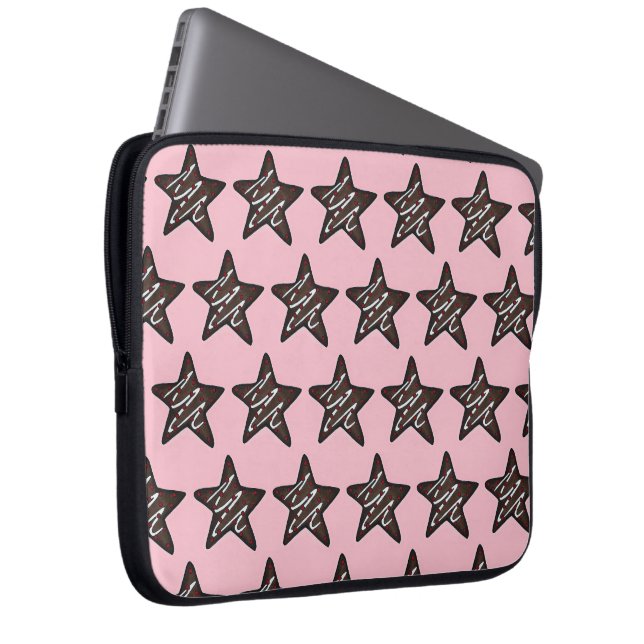 Housse Pour Ordinateur Portable Chocolat Peppermenthe étoile Noël Gite Cookie (Devant droit)