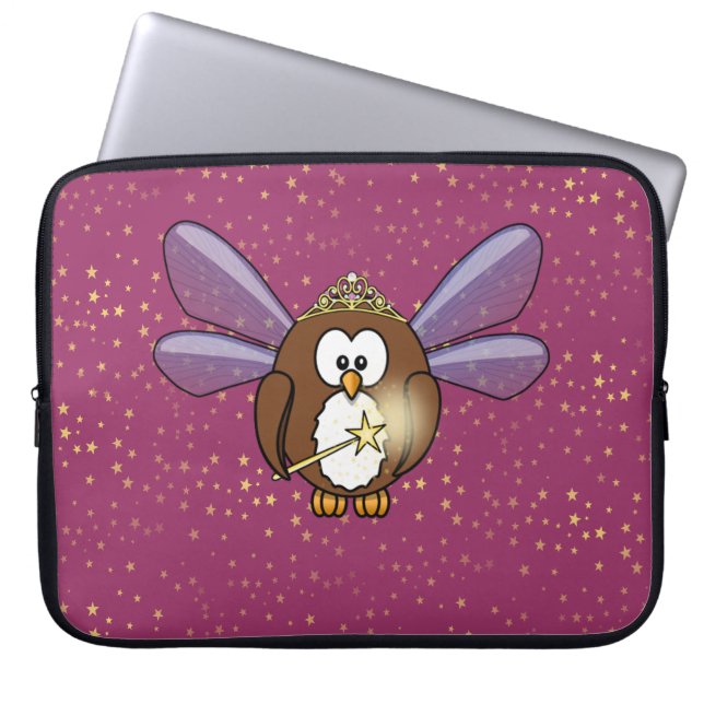 Housse Pour Ordinateur Portable chouette (Devant)