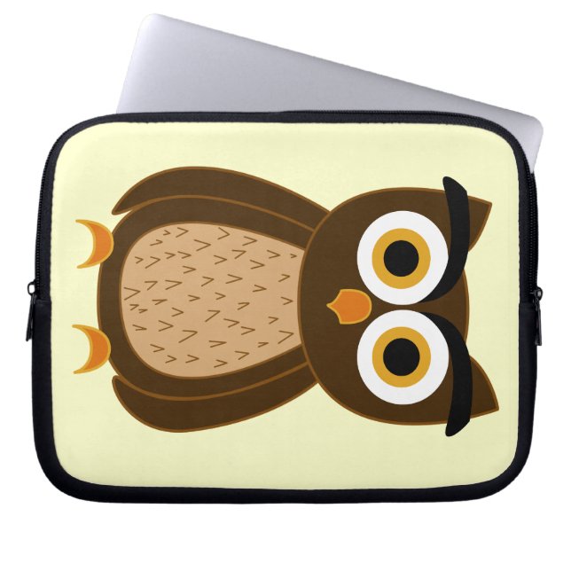 Housse Pour Ordinateur Portable Chouette (Devant)
