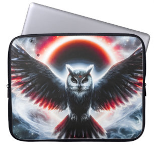 Housse Pour Ordinateur Portable Chouette céleste cosmique mystique