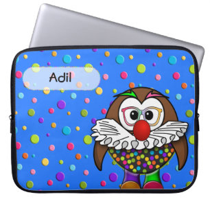 Housse Pour Ordinateur Portable chouette clown