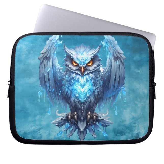Housse Pour Ordinateur Portable Chouette de l'esprit gelé  (Devant)