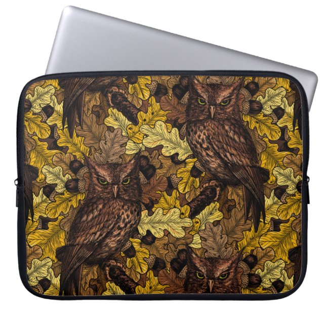 Housse Pour Ordinateur Portable Chouettes d'automne (Devant)