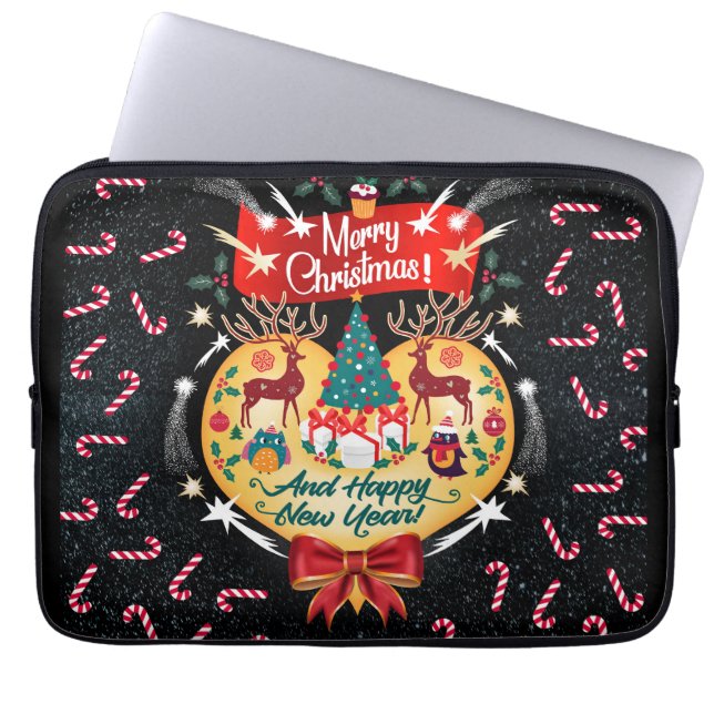 Housse Pour Ordinateur Portable Christmas Candies (Devant)