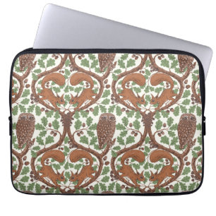 Housse Pour Ordinateur Portable Chuchotements sylvestres/Hiboux et écureuils dans