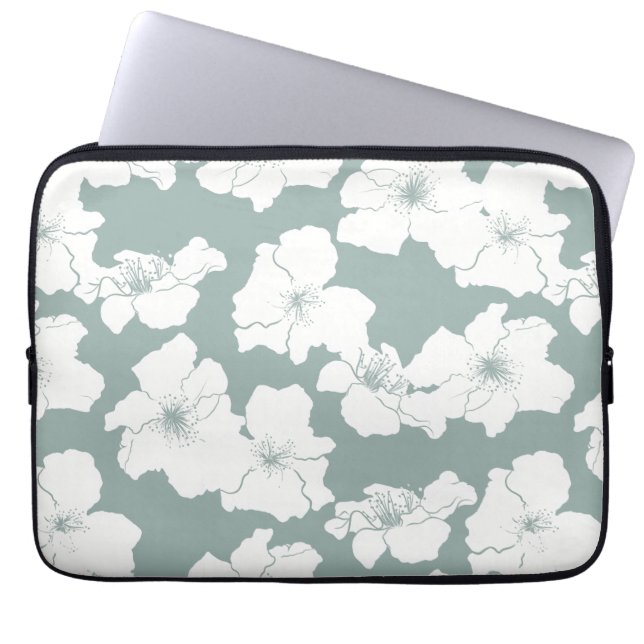 Housse Pour Ordinateur Portable Chute de Camellia - Moss (Devant)