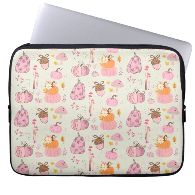 Housse Pour Ordinateur Portable Chute rose (Devant)
