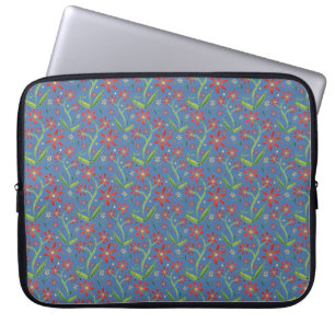 Housse Pour Ordinateur Portable Ciel Bleu   Marguerites Aquarelles Danseuses