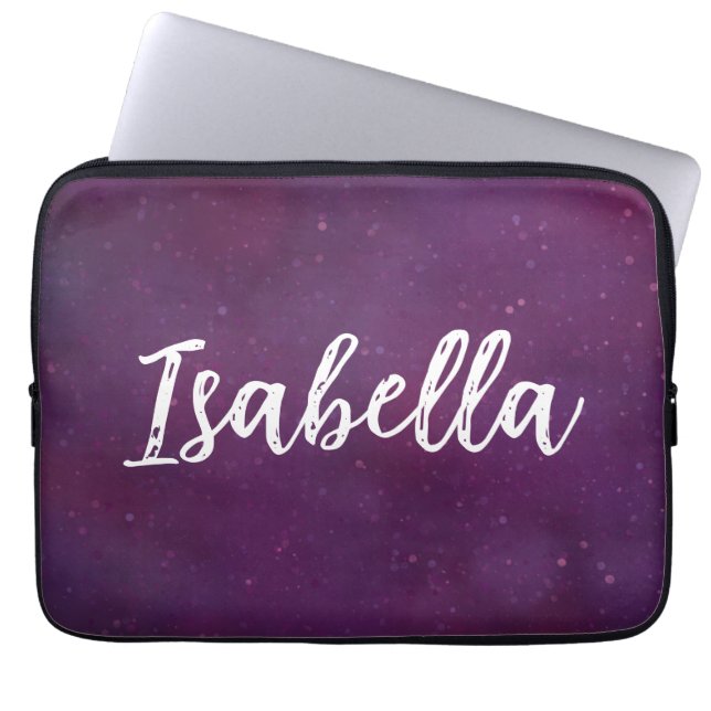 Housse Pour Ordinateur Portable Ciel d'étoile violette (Devant)