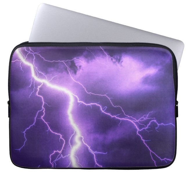 Housse Pour Ordinateur Portable ciel magnifique, tonnerre (Devant)