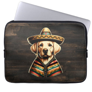 Housse Pour Ordinateur Portable Cinco De Mayo Labrador Retriever Poncho Sombrero
