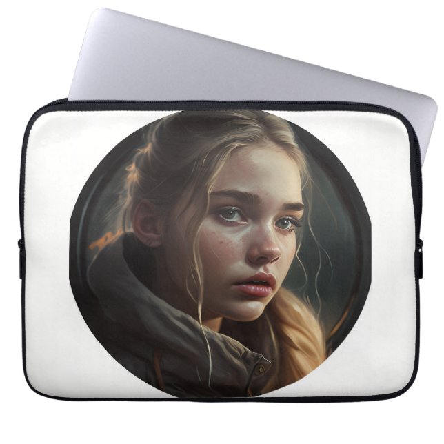 Housse Pour Ordinateur Portable Circle girl (Devant)