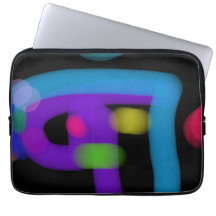 Circuit numérique abstrait en cobalt et violet