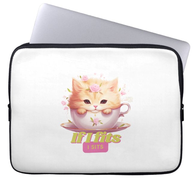 Housse Pour Ordinateur Portable Citation Cute Cat Dads Idées Cadeaux Anniversaires (Devant)
