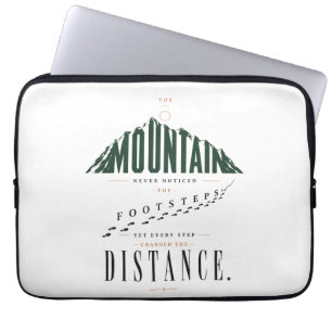Housse Pour Ordinateur Portable Citation de distance de pas de montagne