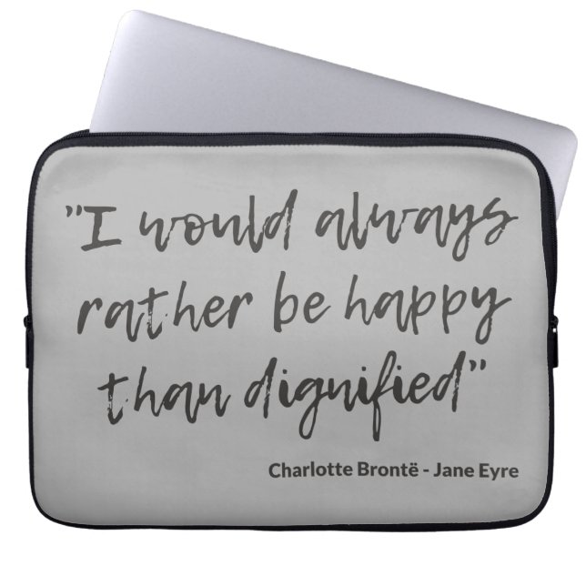 Housse Pour Ordinateur Portable Citation de Jane Eyre I (Devant)