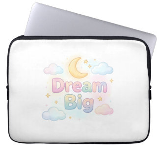 Housse Pour Ordinateur Portable Citation fantaisiste pastel sur fond blanc