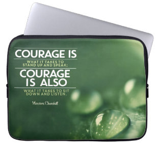 Housse Pour Ordinateur Portable Citation inspirée de Winston Churchill