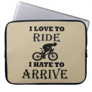 Housse Pour Ordinateur Portable citations amusantes inspirantes cyclistes