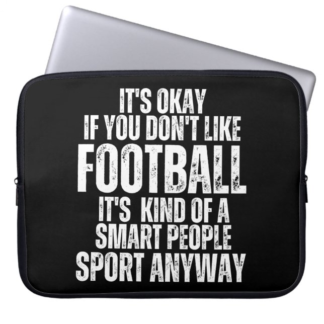 Housse Pour Ordinateur Portable Citations drôles de FOOTBALL (Devant)
