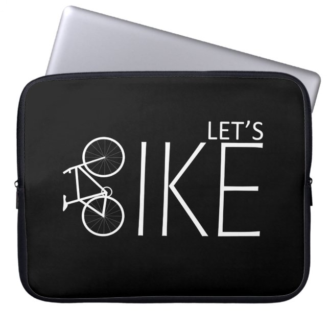 Housse Pour Ordinateur Portable citations inspirantes de cyclisme (Devant)
