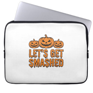 Housse Pour Ordinateur Portable Citrouille drôle d'Halloween qu'on va éclater