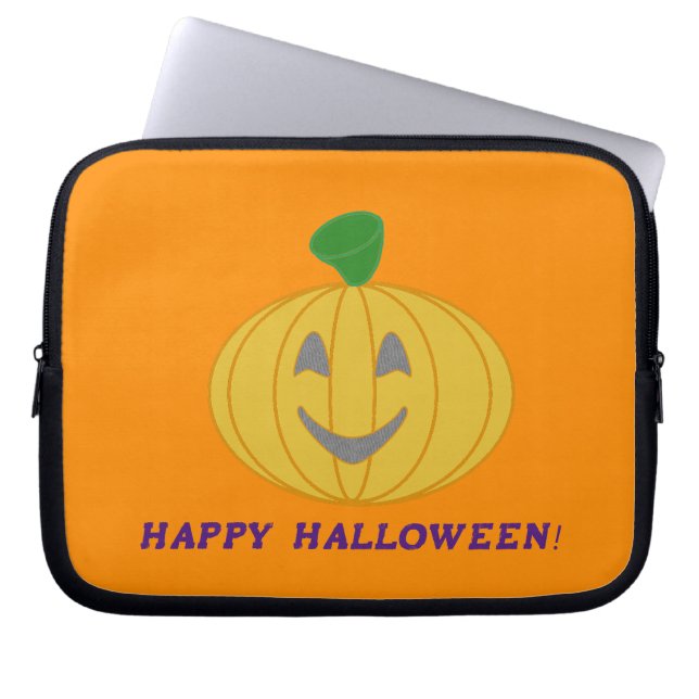 Housse Pour Ordinateur Portable Citrouille orange (Devant)