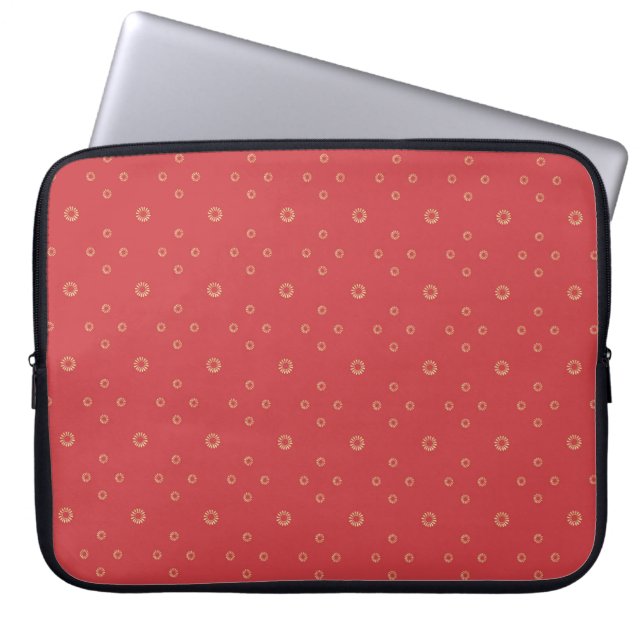 Housse Pour Ordinateur Portable Citrouille | Soleil Zinnia Doré (Devant)