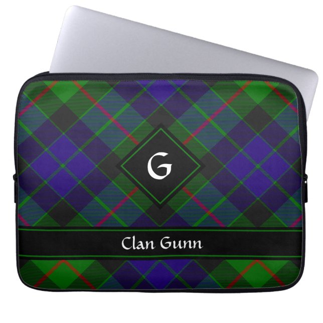Housse Pour Ordinateur Portable Clan Gunn Tartan Portable (Devant)